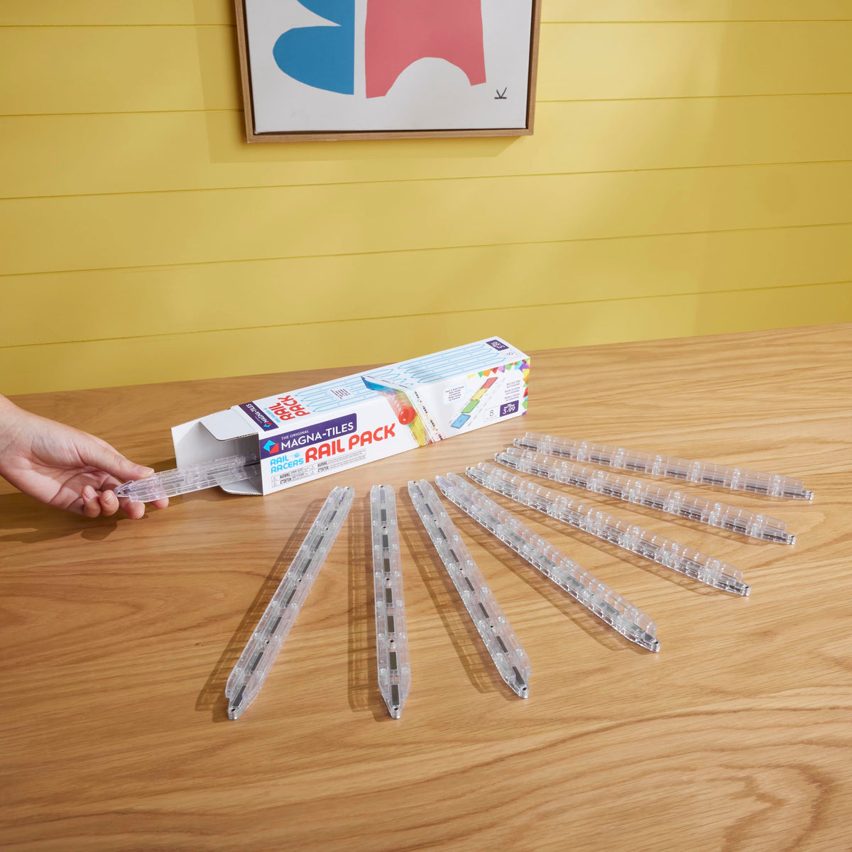 Magna-Tiles Rail Racers Rail Pack Magnetic Construction Set
