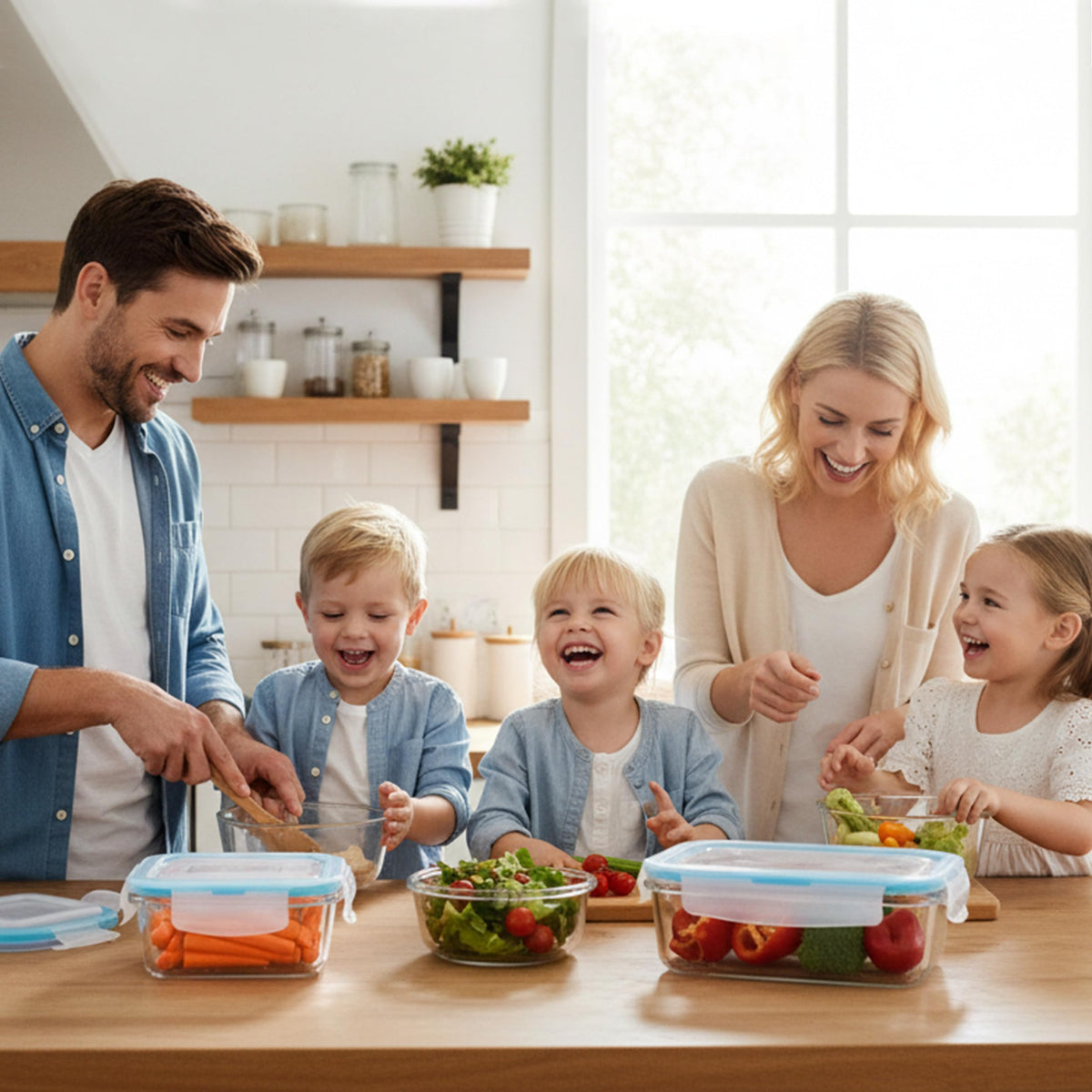 Kichly 9-Pack Glass Food Storage Containers with Airtight Lids