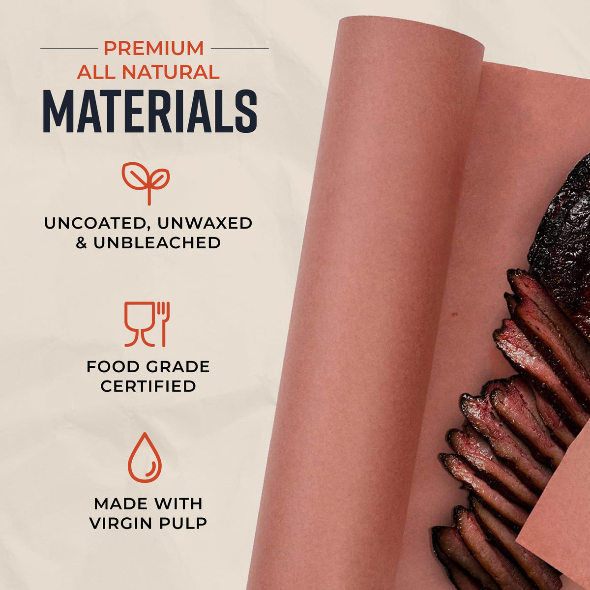 Bryco Goods Pink Butcher Paper Roll, 18 in x 100 ft