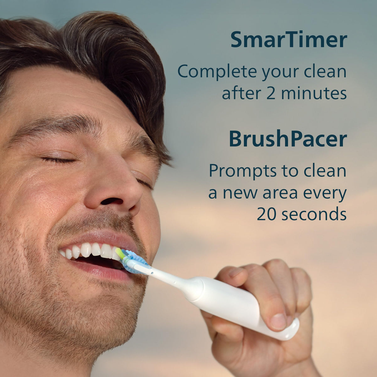 Philips Sonicare 5950 Rechargeable Electric Toothbrush, White, 2 Heads