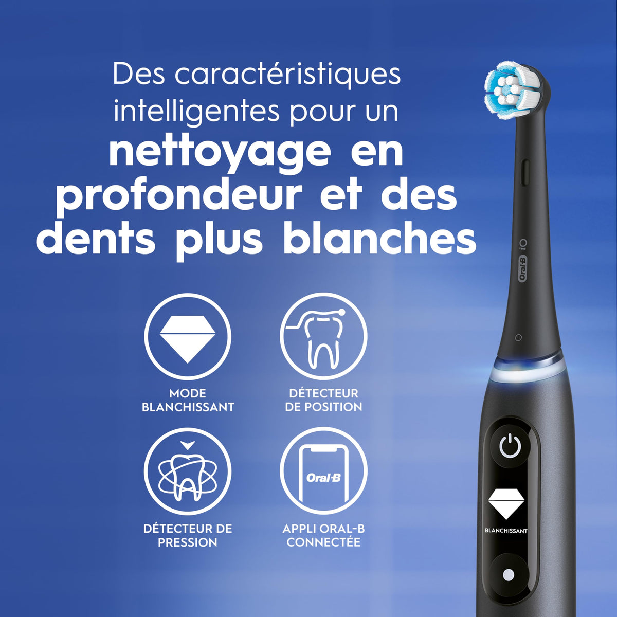 Oral-B iO6 Electric Toothbrush, Black Lava, with Travel Case