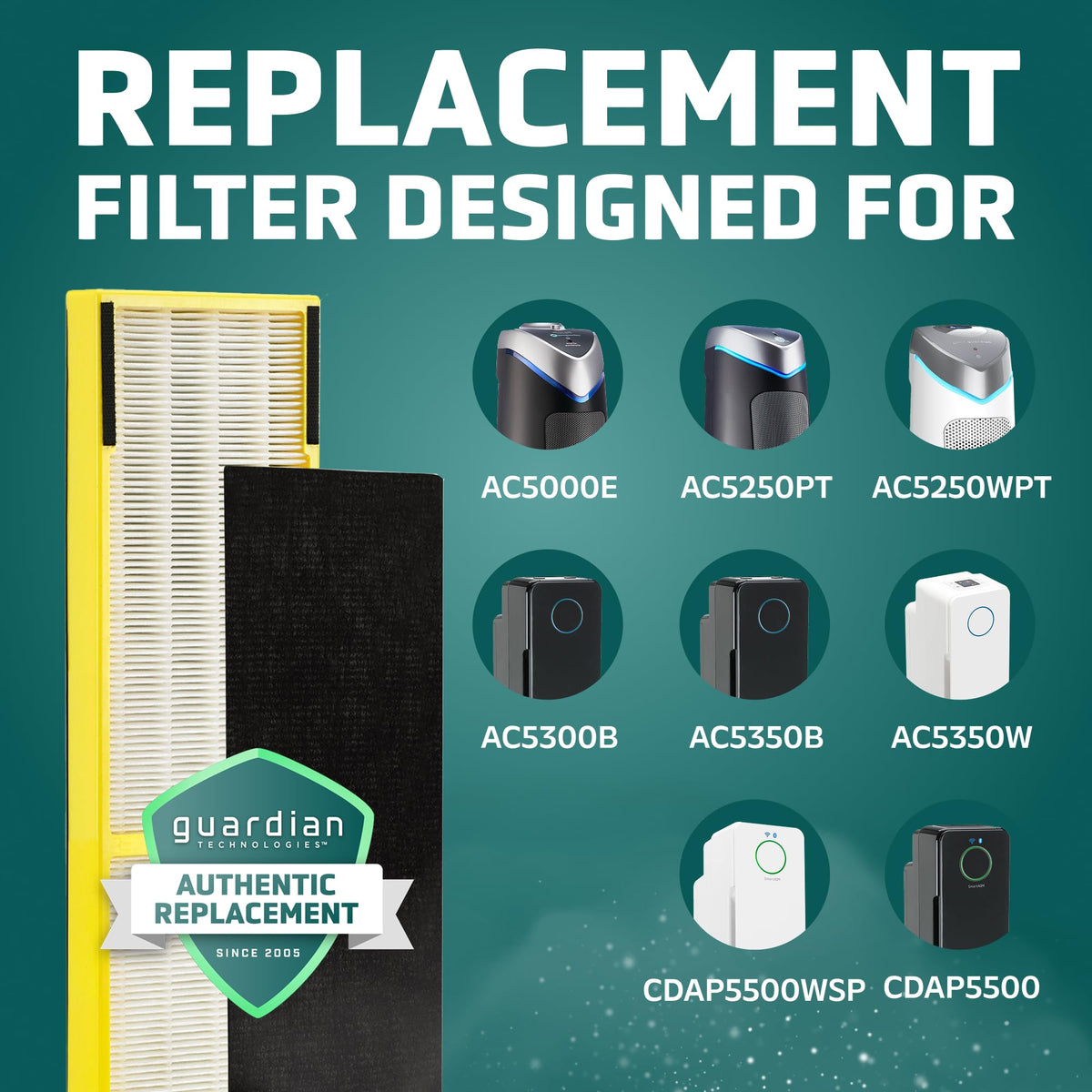 GermGuardian Filter C HEPA Air Purifier Filter, FLT5000
