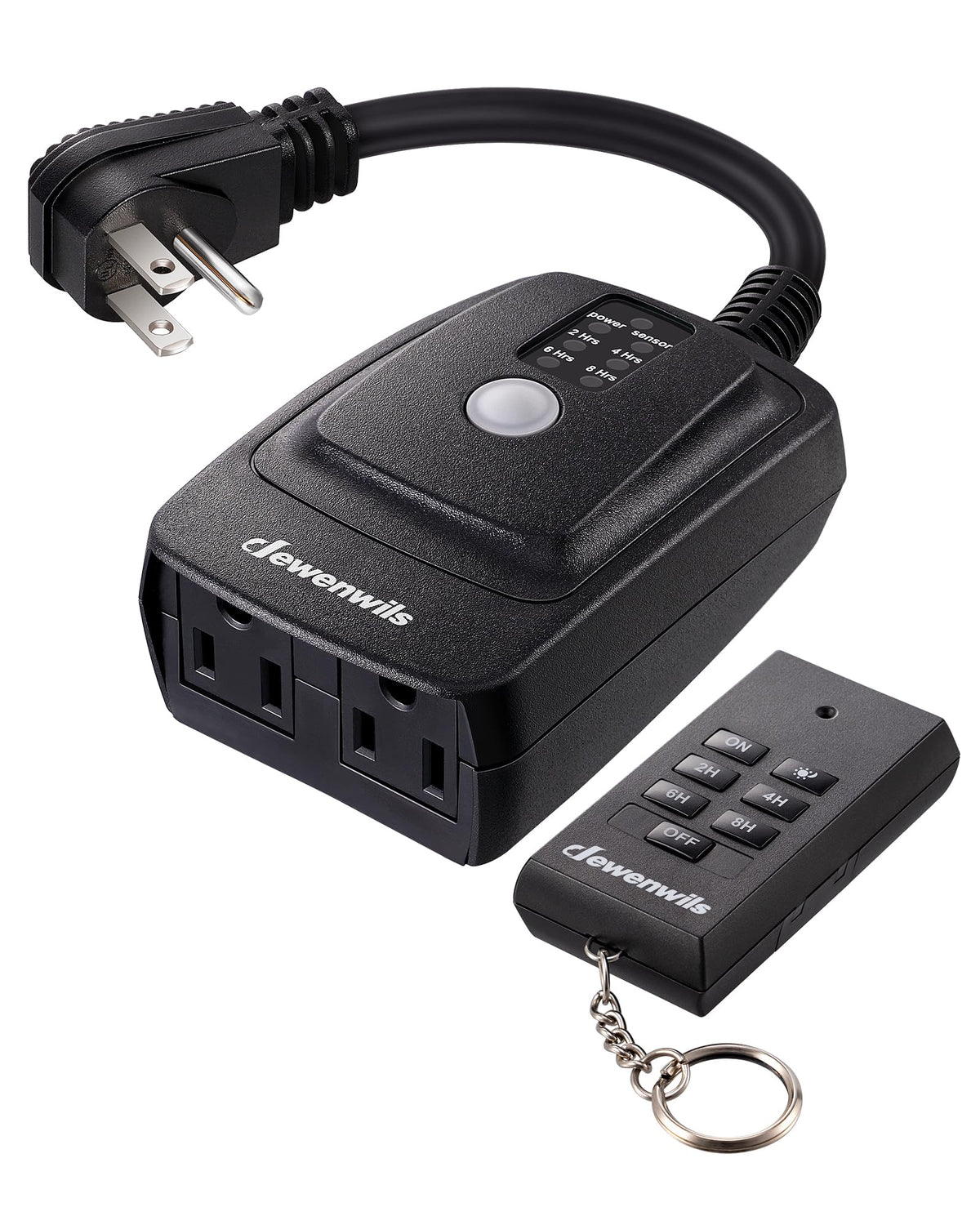 Dewenwils Outdoor Light Timer, Waterproof, 100 ft Remote, 15A