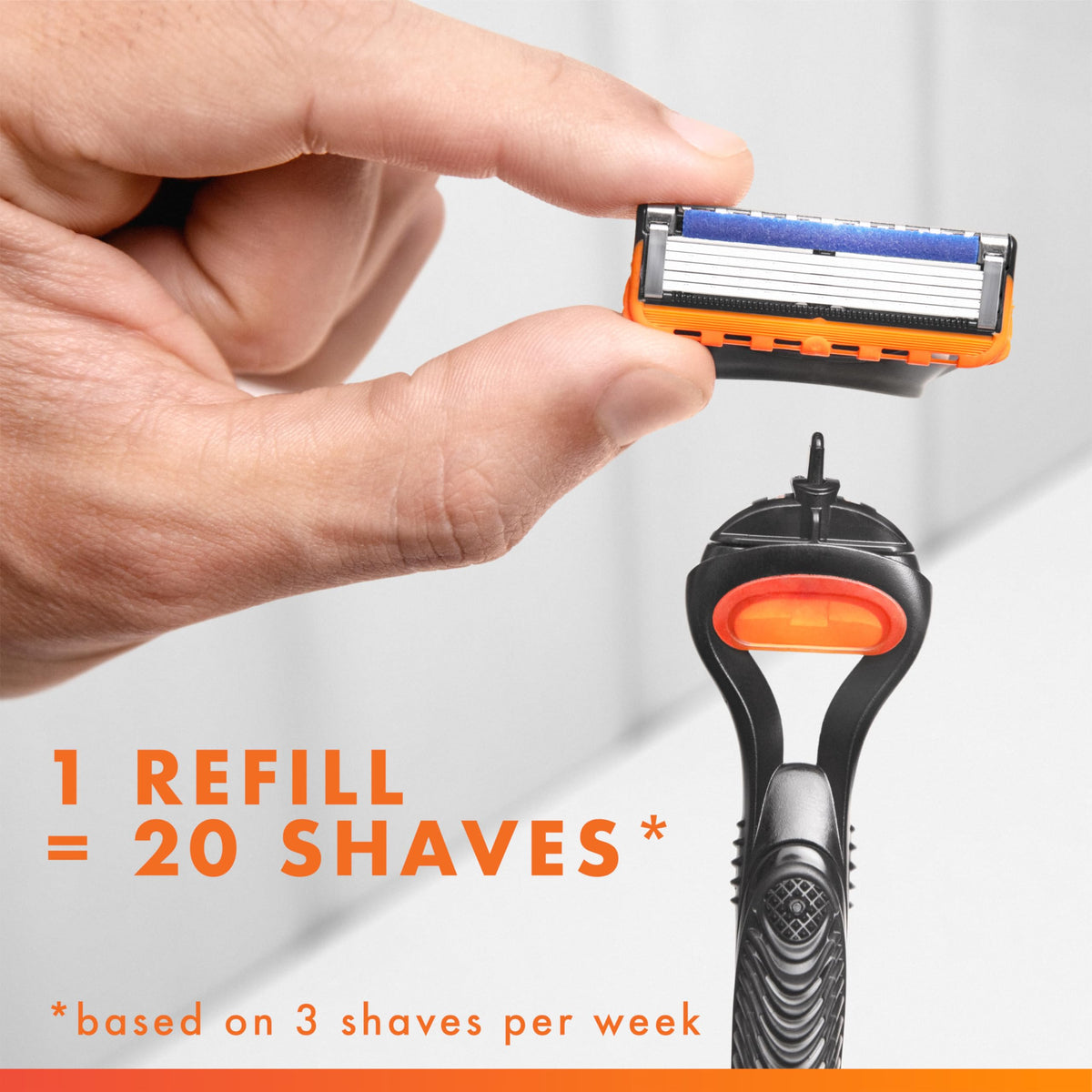 Gillette Fusion5 Razor Blade Refills for Men, 12 Count