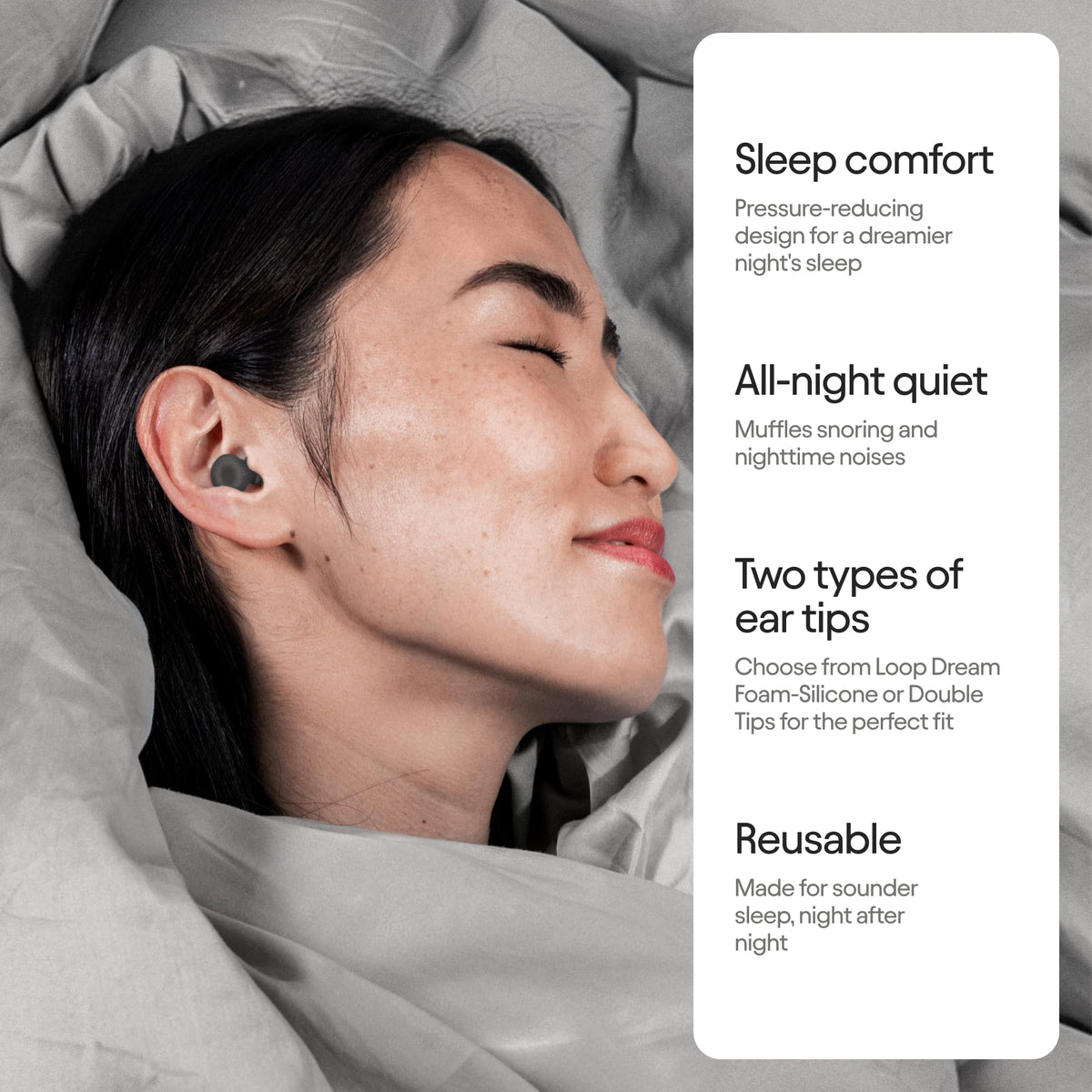 Loop Dream Silicone & Memory Foam Sleep Earplugs