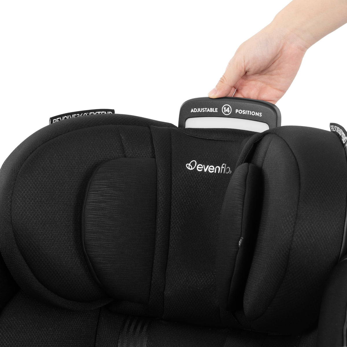 Evenflo Gold Revolve360 Extend All-in-One Rotational Car Seat, Onyx
