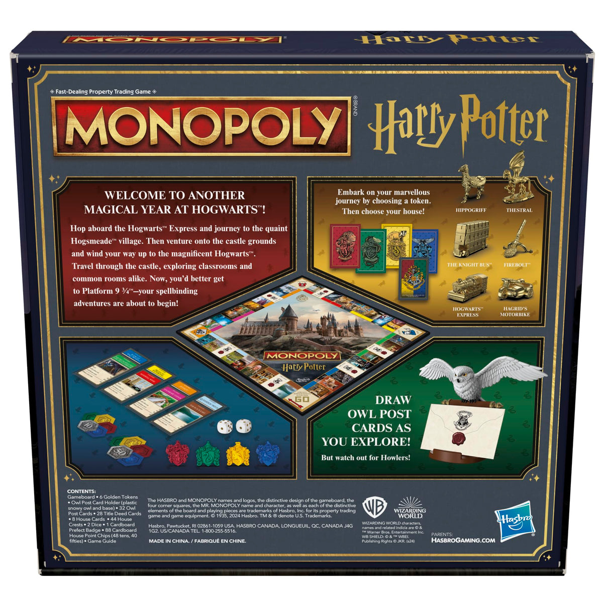 Monopoly Harry Potter Edition Board Game, Ages 8+, 2-6 Players