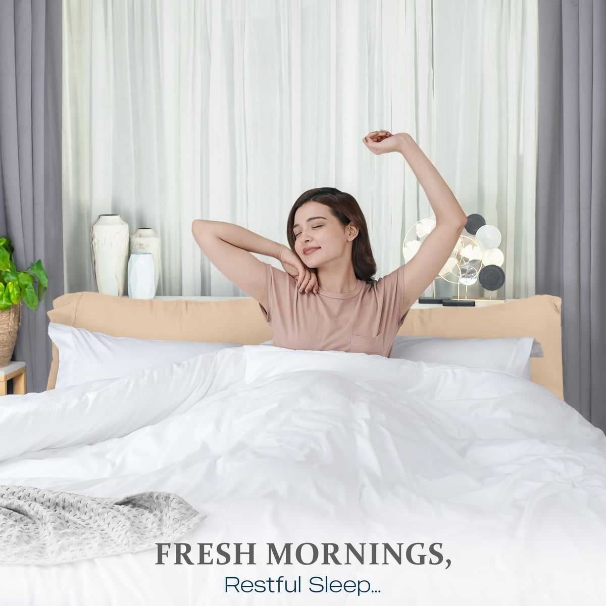 Utopia Bedding Duvet Cover Set with Pillow Shams, Queen, White