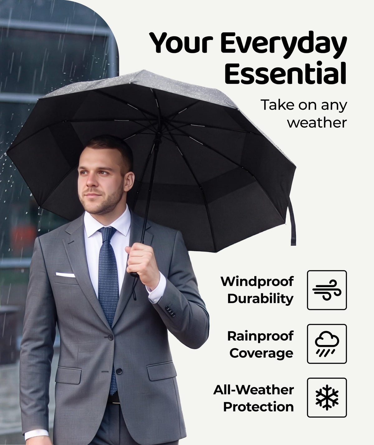 Repel Windproof Travel Umbrella, Auto Folding