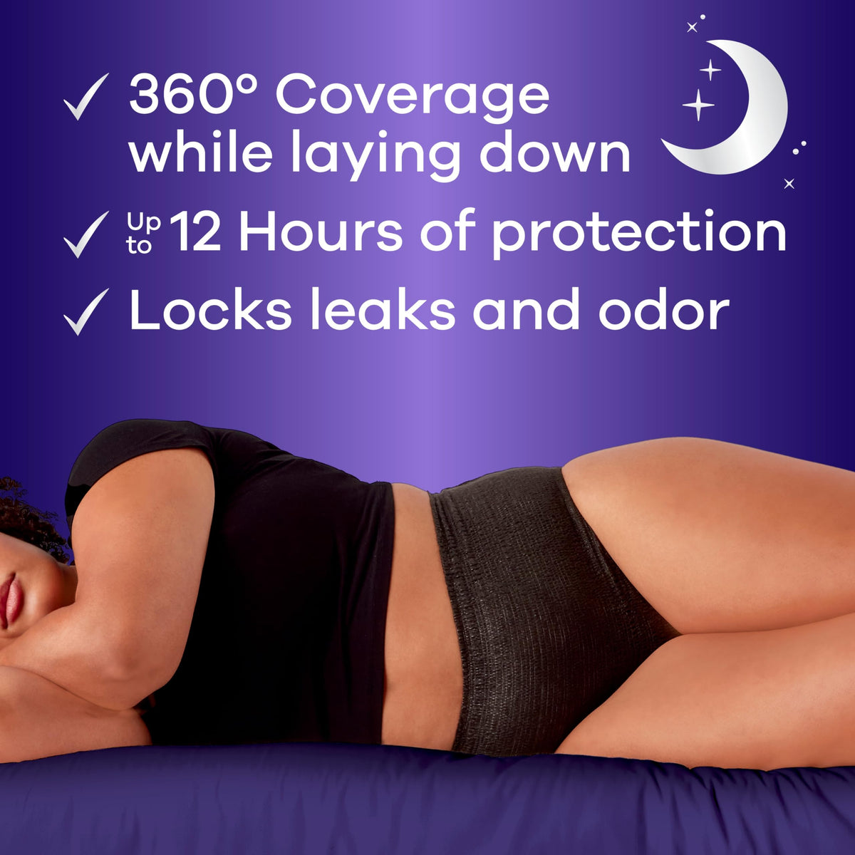 Always Discreet Night Overnight Underwear for Women, Large, 14 Count