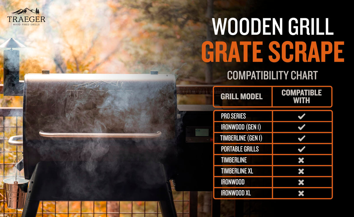 Traeger BAC454 Wooden Grill Scraper