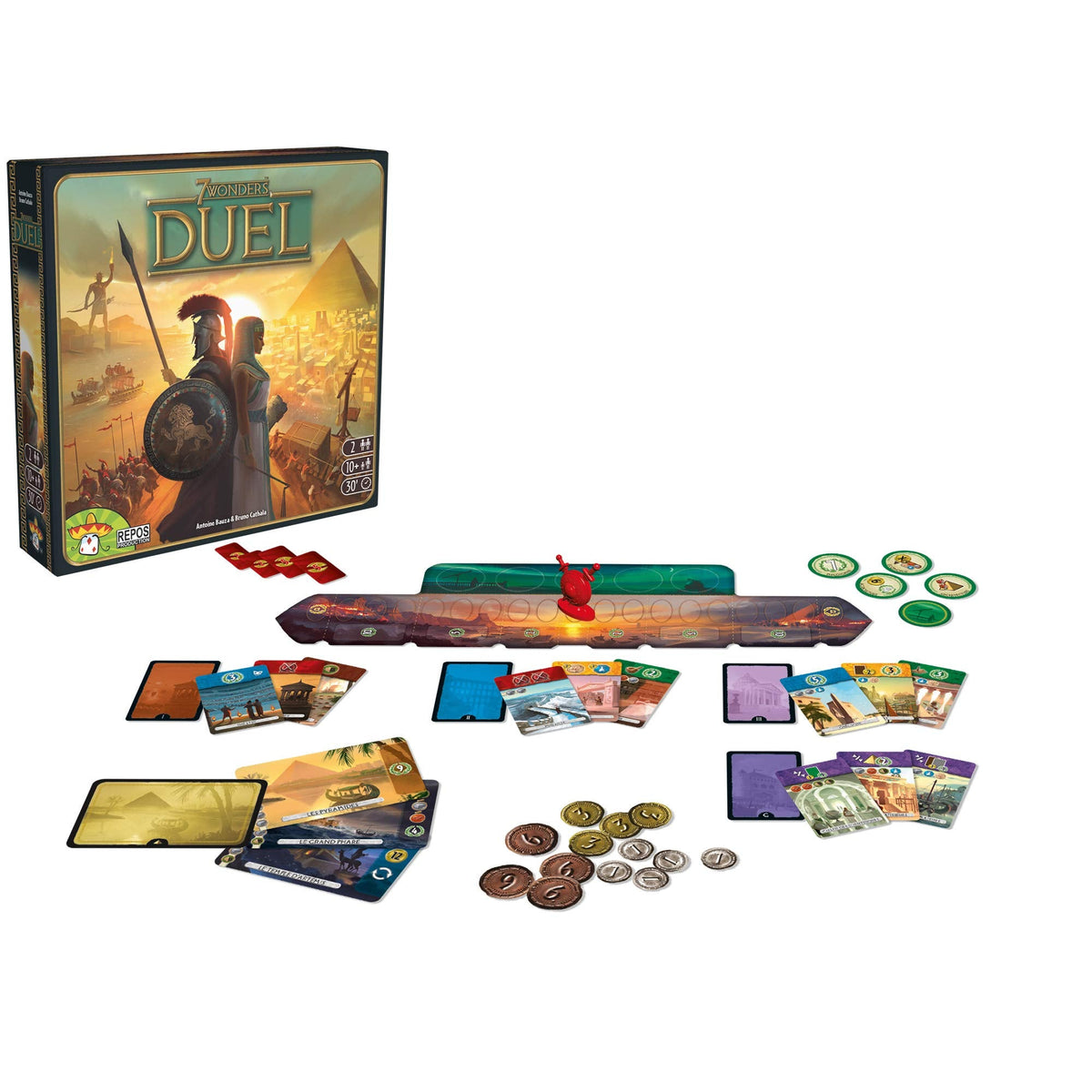 Asmodee 7 Wonders Duel Board Game, English Version