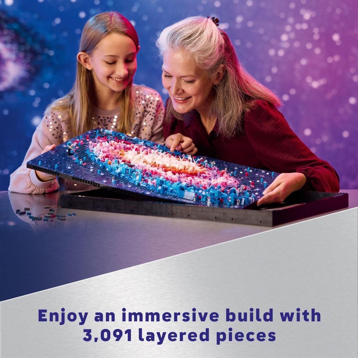 LEGO Art The Milky Way Galaxy Wall Art Building Set for Adults, 31212