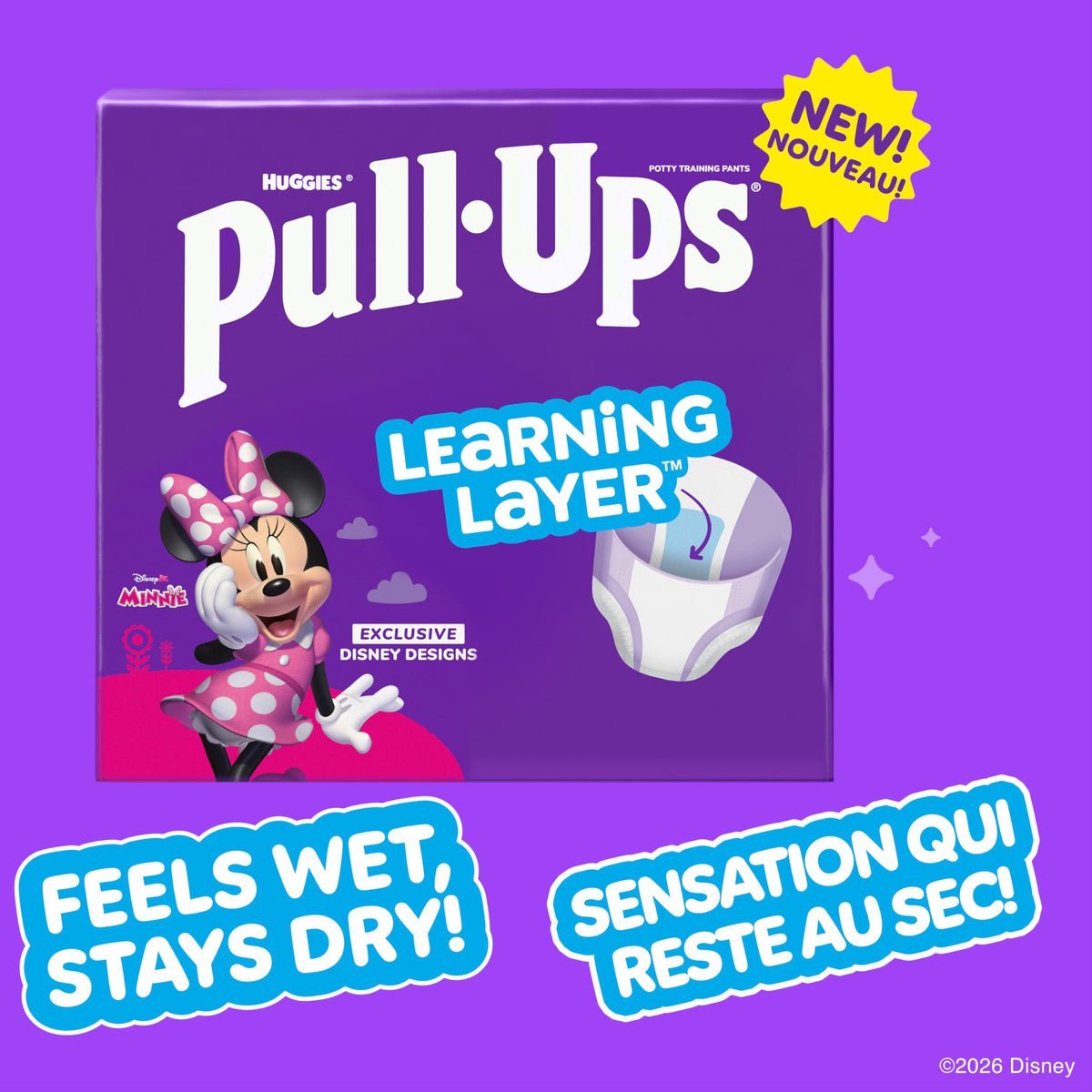 Pull-Ups Girls Potty Training Underwear, 3T-4T (32-40 lbs), 92 Count