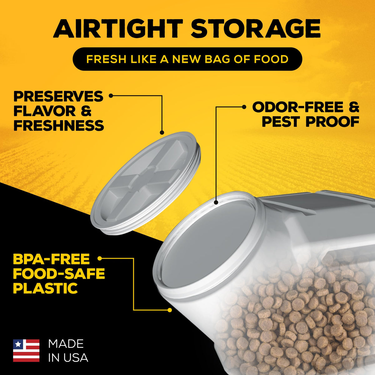 Gamma2 Vittles Vault Dog Food Storage Container, Holds up to 35 pounds