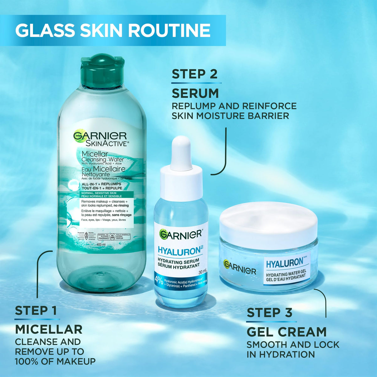 Garnier Hyaluronic Acid Face Serum with Aloe Vera, 30 ml