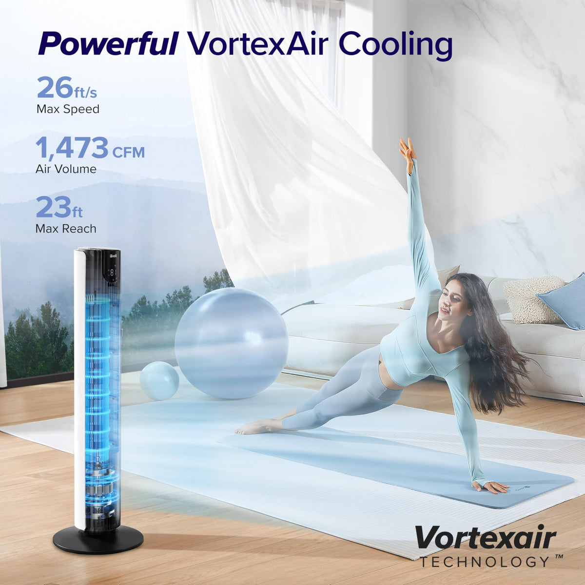 Levoit Smart 42 Inch Tower Fan for Bedroom