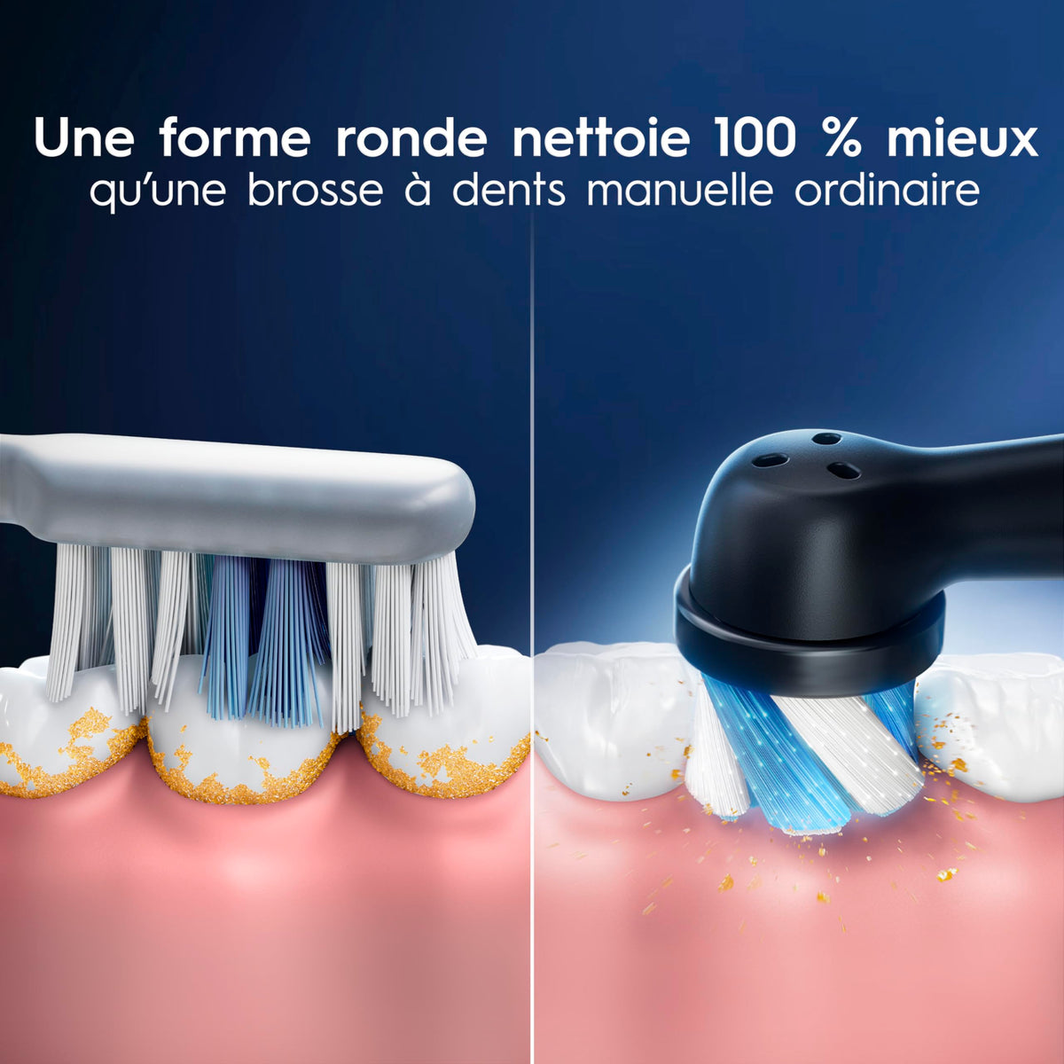 Oral-B iO Ultimate Clean Replacement Brush Heads, Black, 2 Count