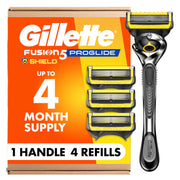 Gillette ProGlide Shield Men's Razor, 1 Handle and 4 Refills