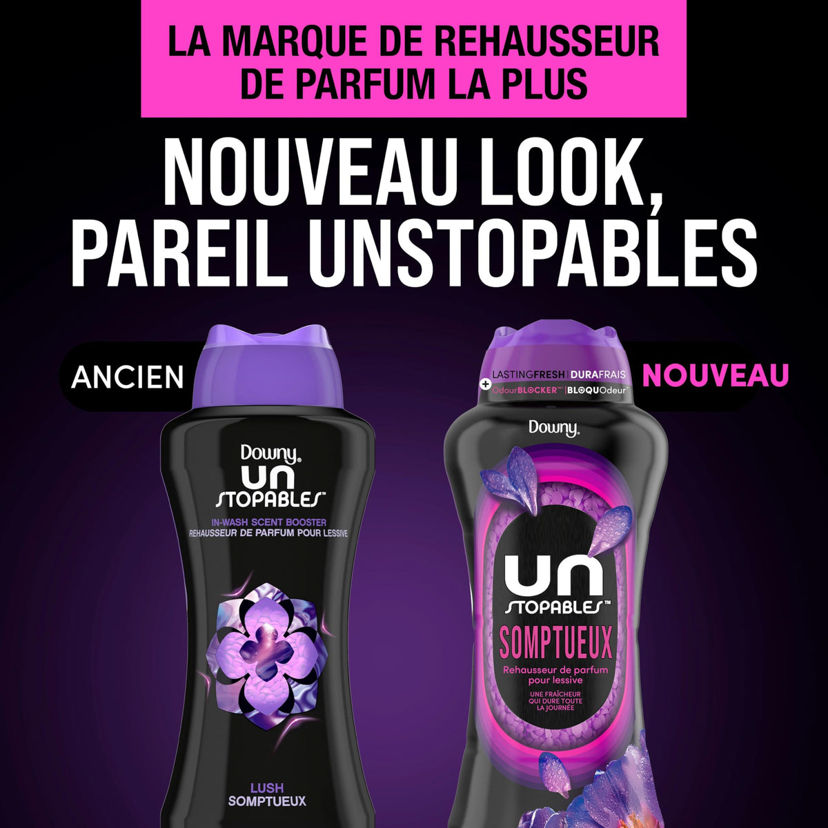 Downy Unstopables In-Wash Scent Booster Beads, Lush, 853 g
