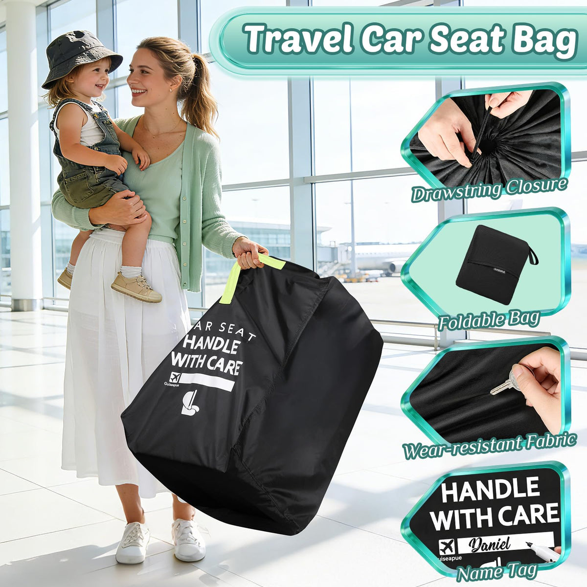 Universal Car Seat Travel Bag for Airplane