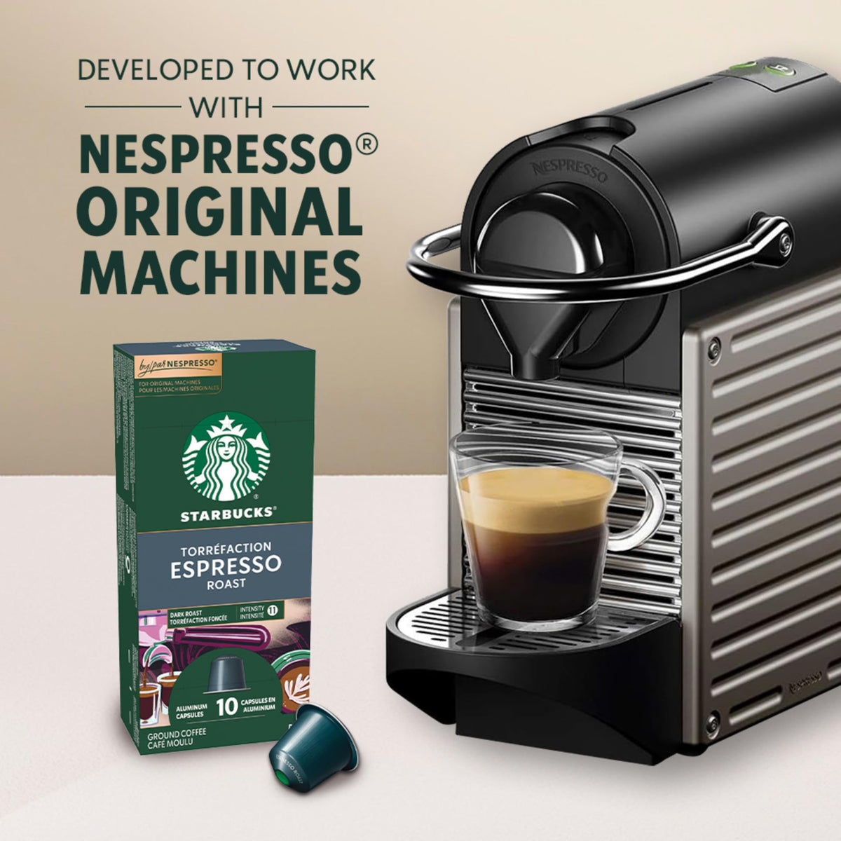 Starbucks by Nespresso Espresso Roast Capsules, 275 g, 5 Boxes