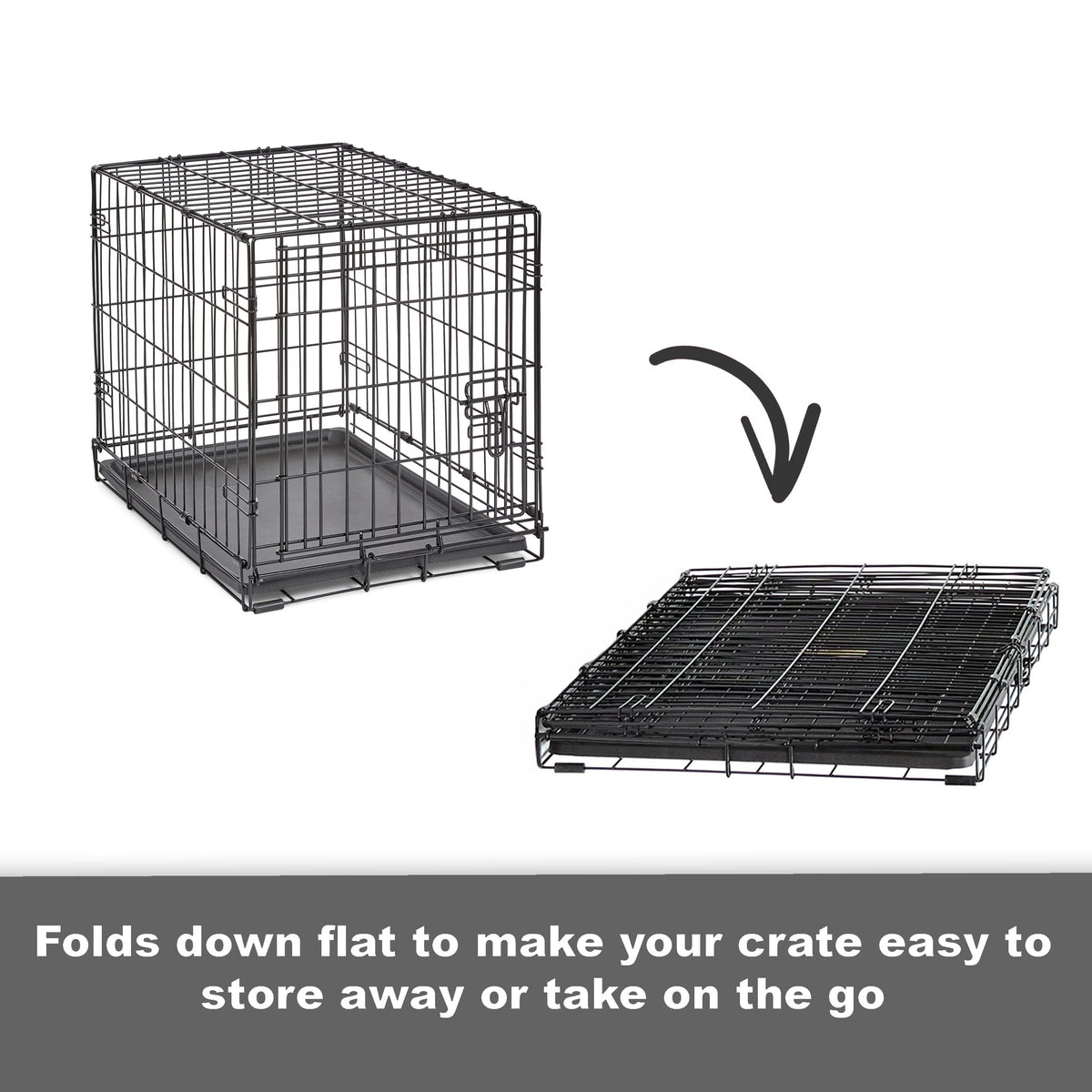 MidWest Homes for Pets 30-Inch New World Folding Dog Crate, 21-40 lbs