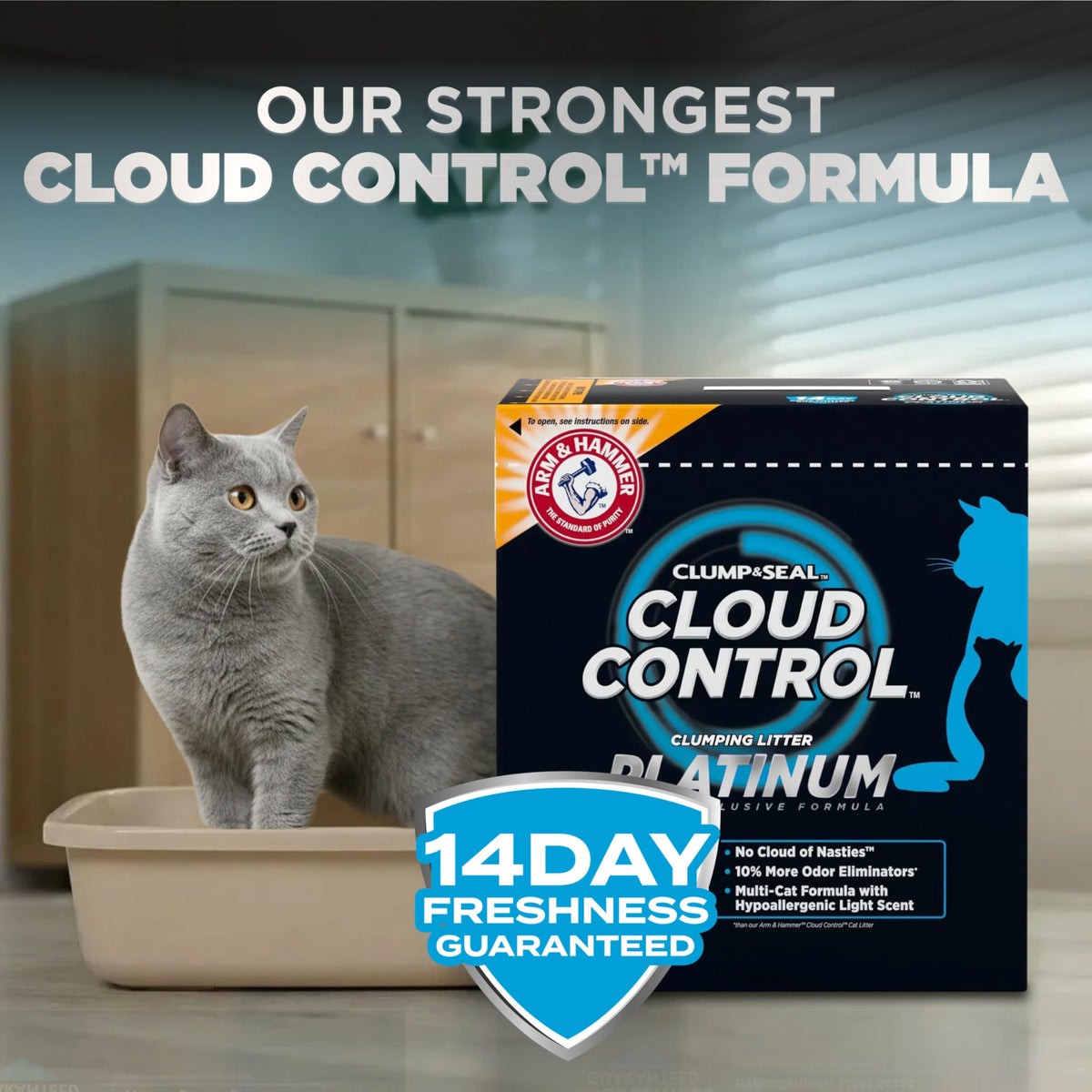 Arm & Hammer Platinum Cloud Control Extra Strength Litter, 12.47 kg