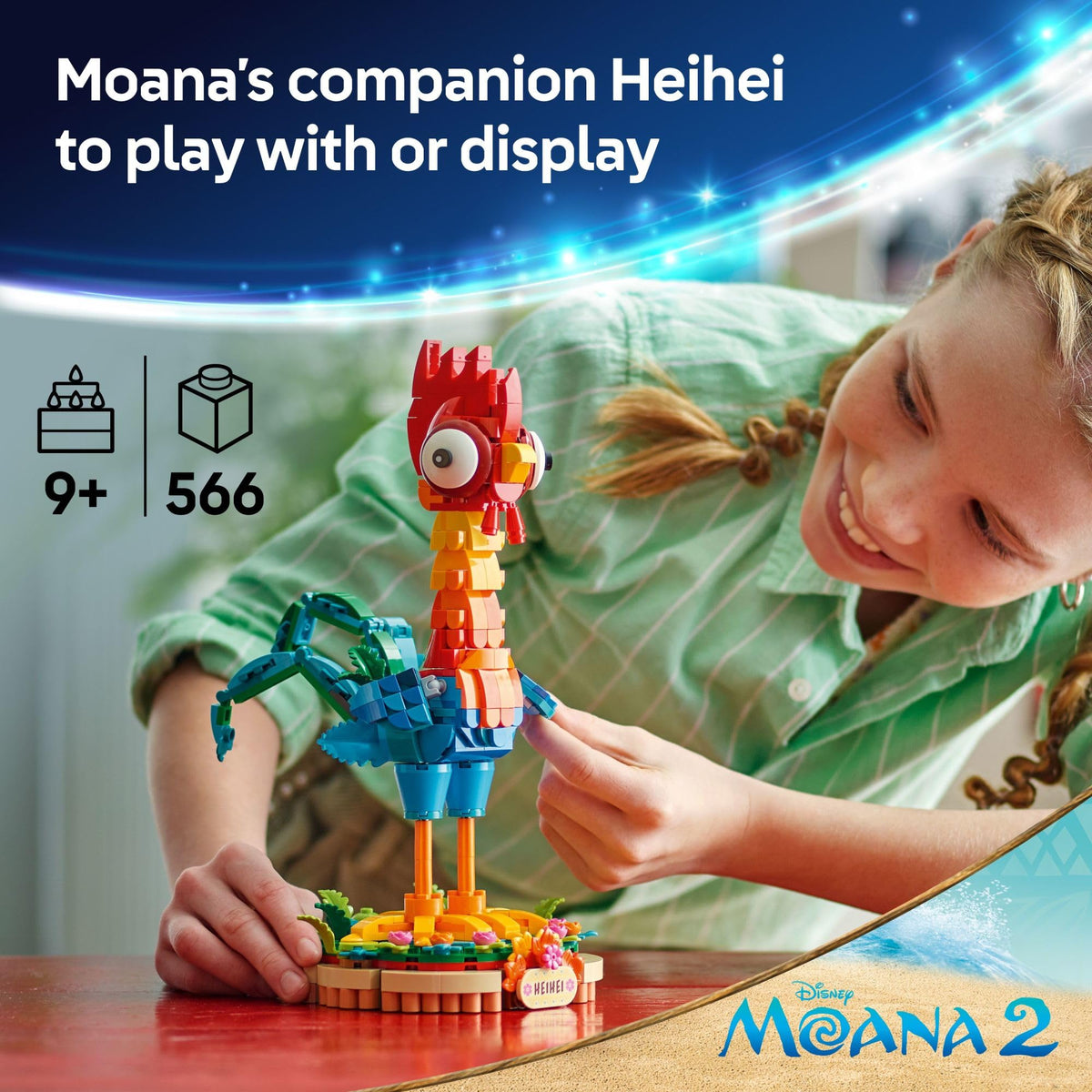 LEGO Disney Moana 2 Heihei Building Toy, 43272