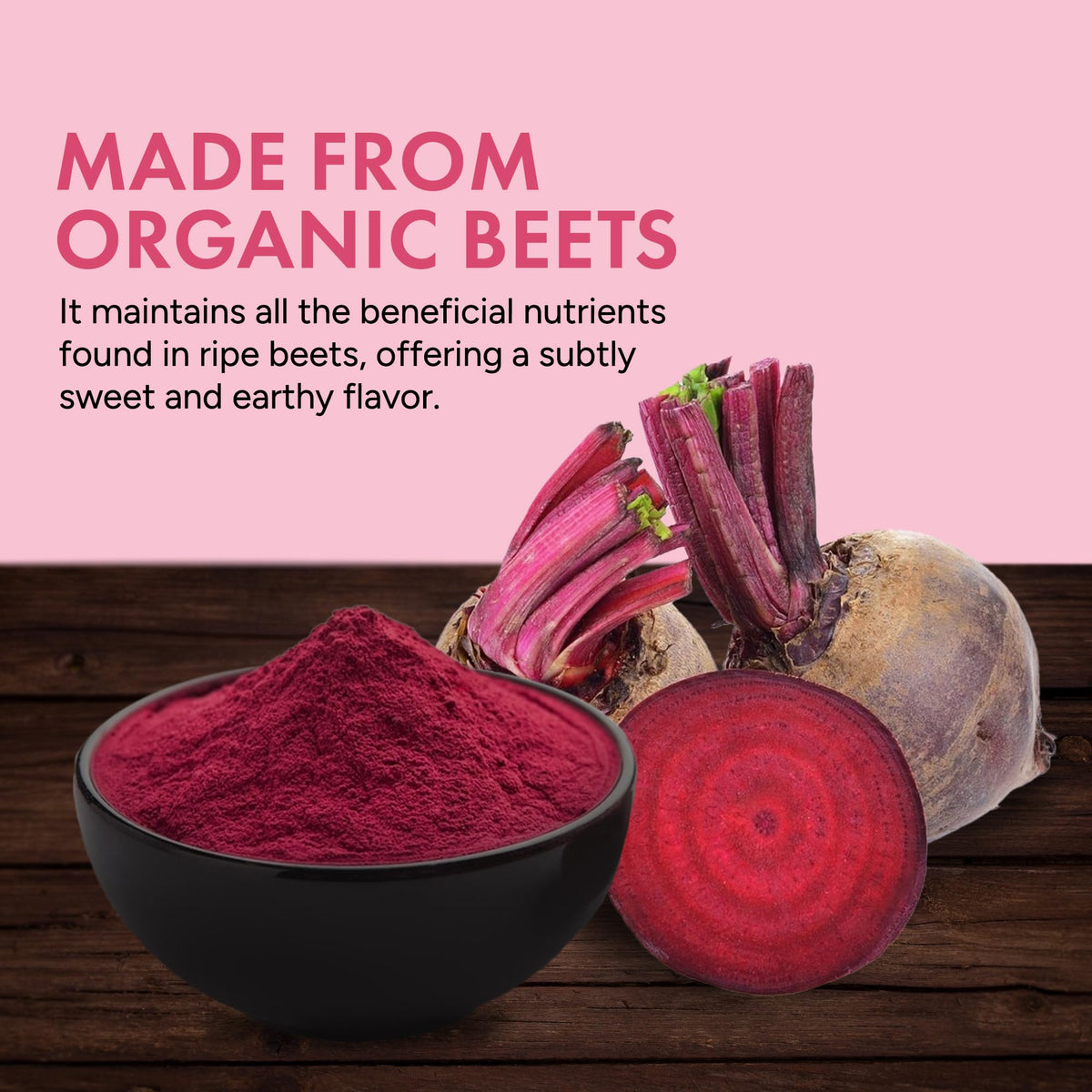 Rootalive Organic Beetroot Powder, 454 g (1 lb)