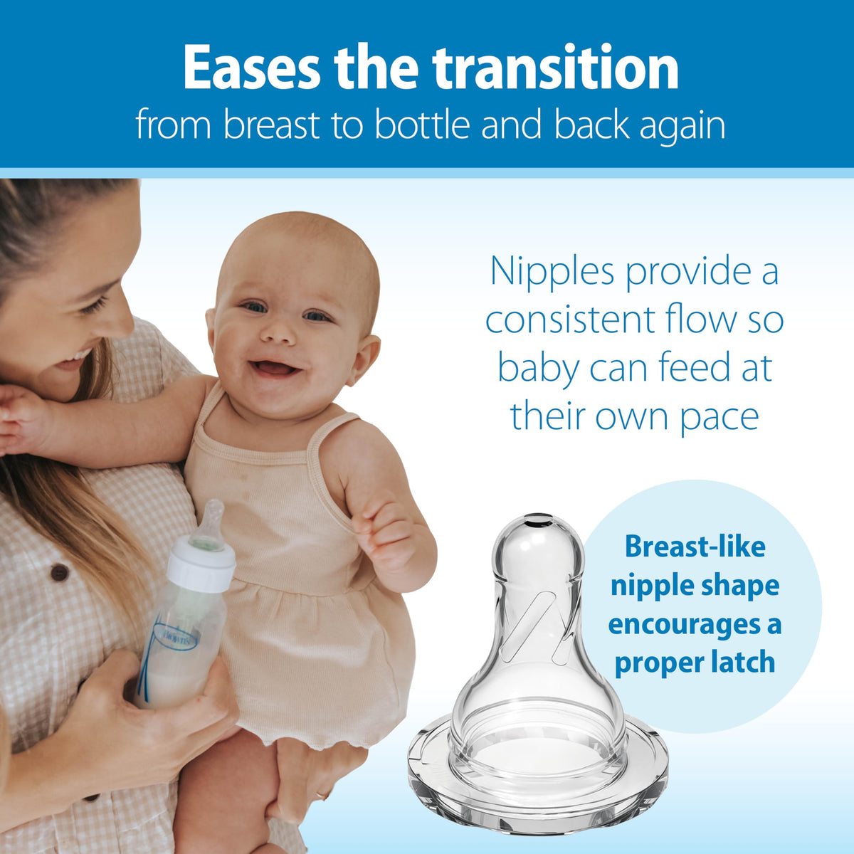 Dr. Brown's Options+ Anti-Colic Narrow Baby Bottles, 120 ml (4 Pack)