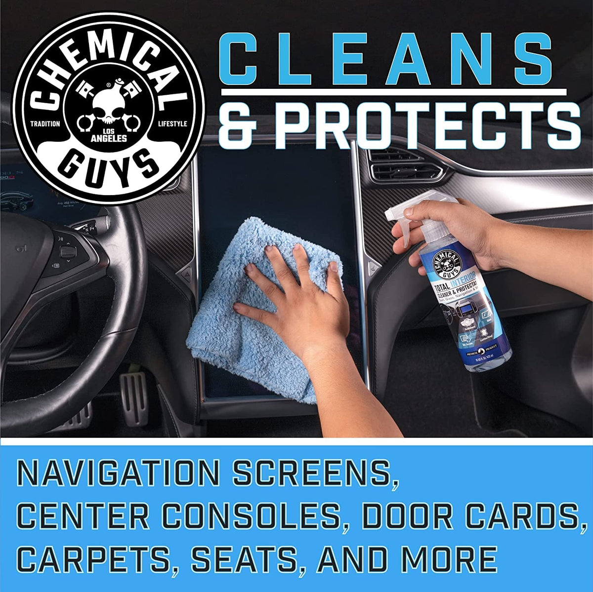 Chemical Guys Total Interior Cleaner and Protectant, 473 ml, 2 Pack