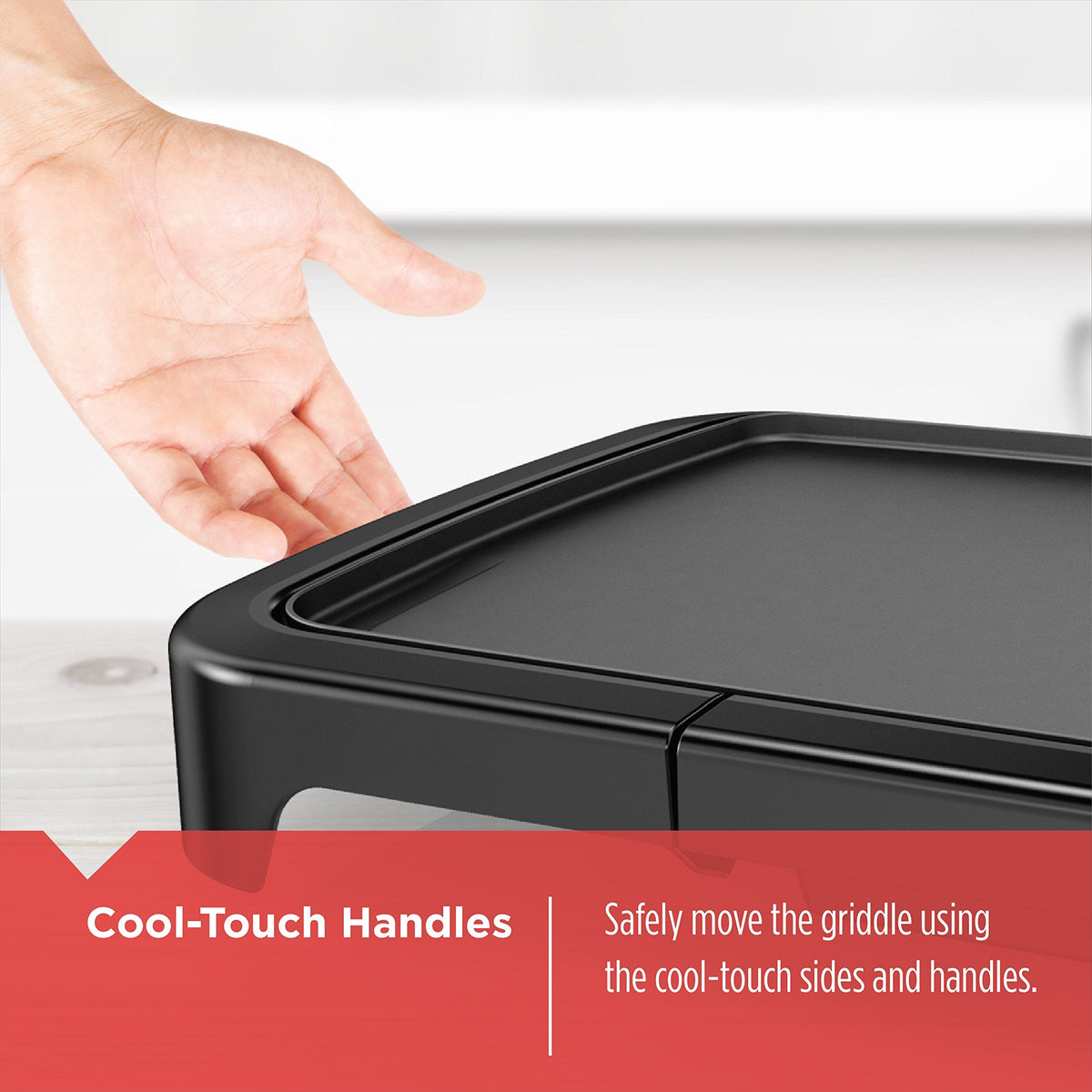 BLACK+DECKER Family-Sized XL Electric Griddle, Removable Drip Tray