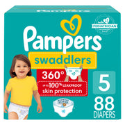 Pampers Swaddlers 360 Pull-On Diapers, Size 5, 88 Count