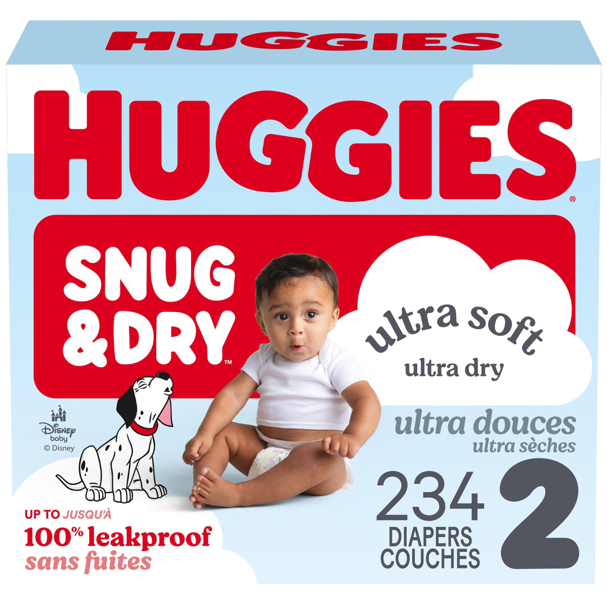 Huggies Snug & Dry Diapers, Size 2, 234 Count
