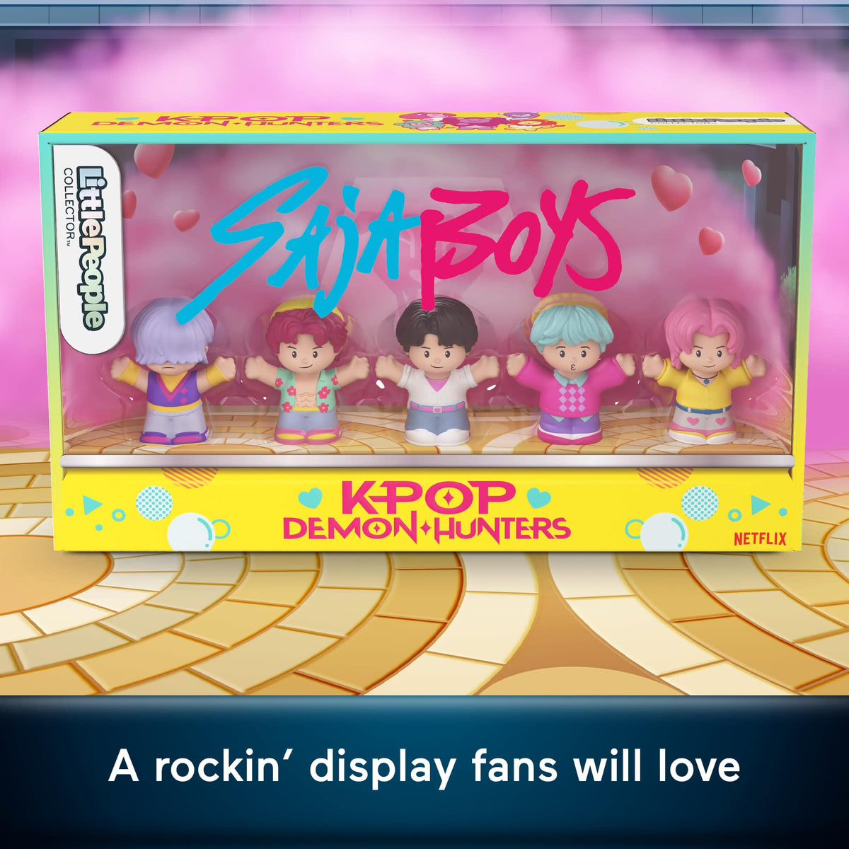 Little People Collector Kpop Demon Hunters Saja Boys Set, 5 Figures