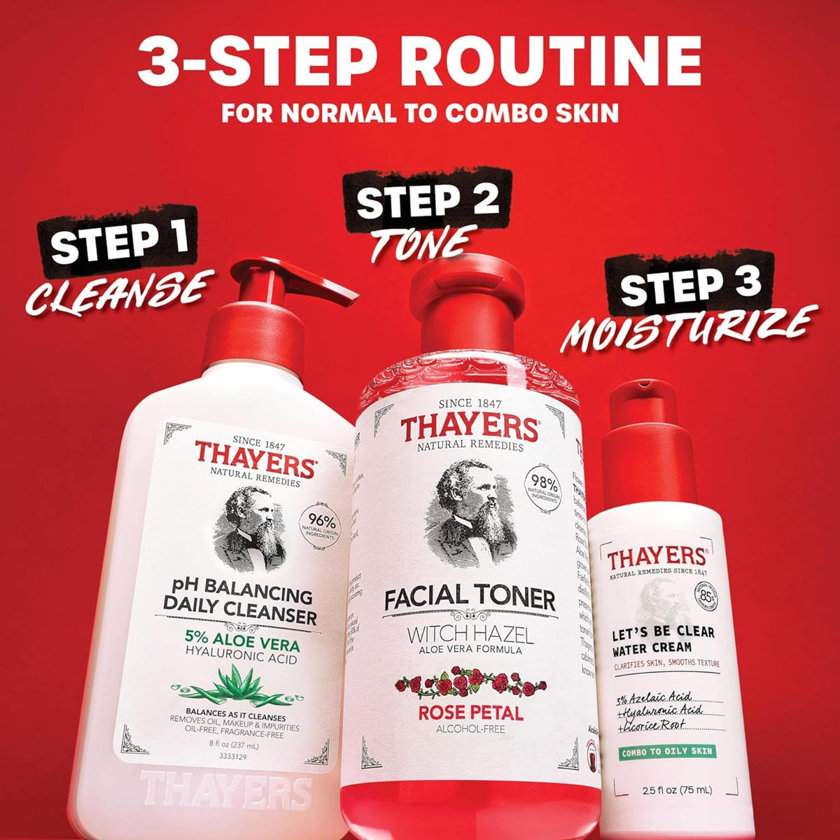 Thayers Alcohol-Free Rose Petal Witch Hazel Toner, 2 x 355 ml