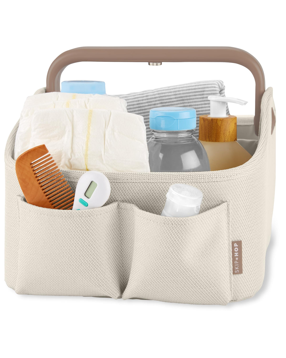 Skip Hop Diaper Caddy Organizer with Night Light, Oat