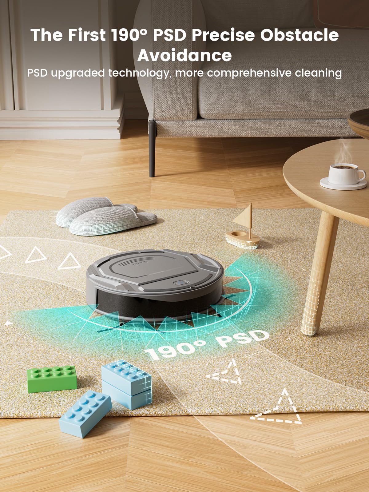 Lefant M210Pro Robot Vacuum Cleaner, 4000 Pa, 200 Min Runtime