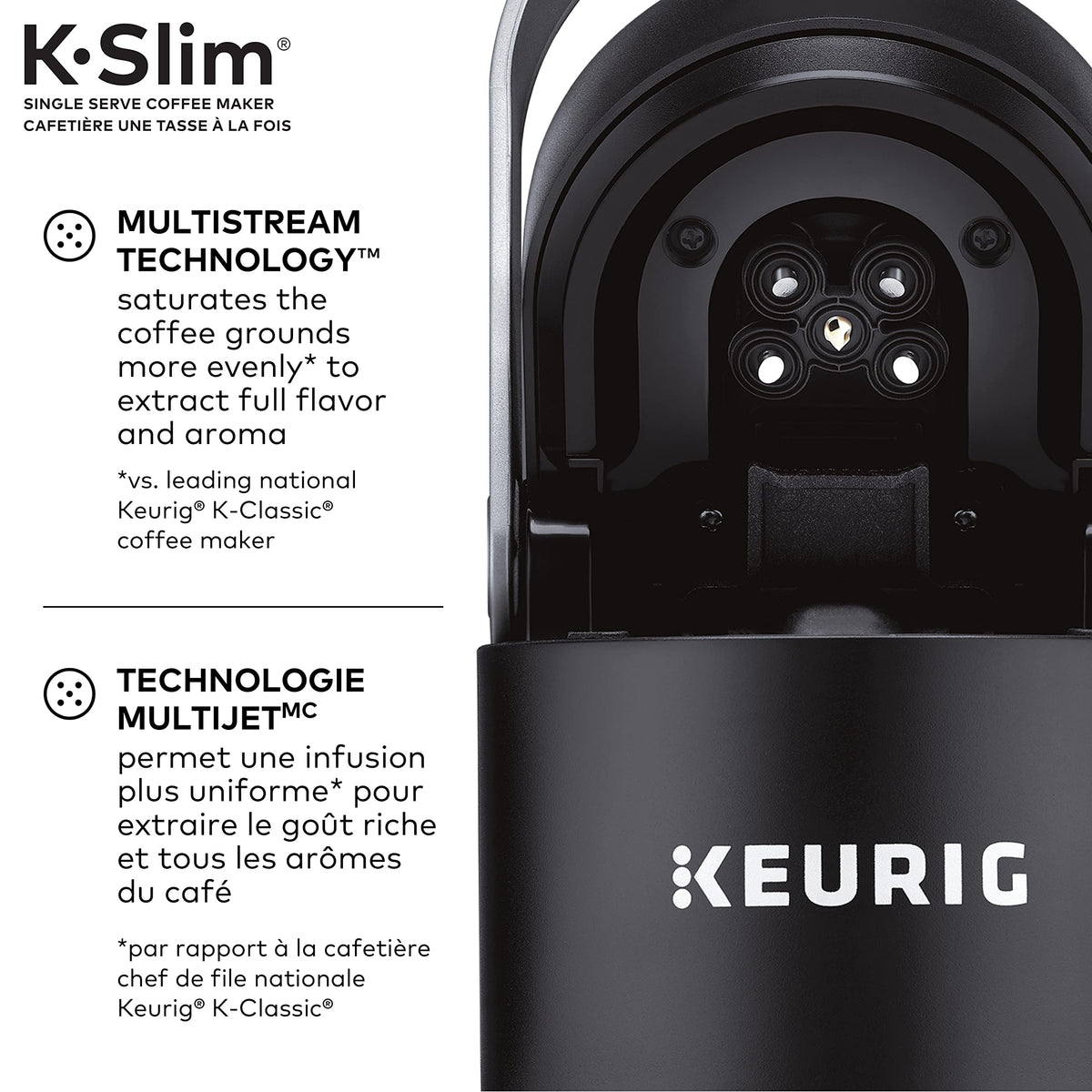 Keurig K-Slim Single Serve Coffee Maker, Black