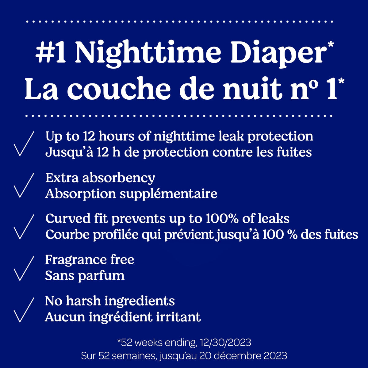 Huggies Overnites Overnight Diapers, Size 6 (35+ lbs), 42 Count