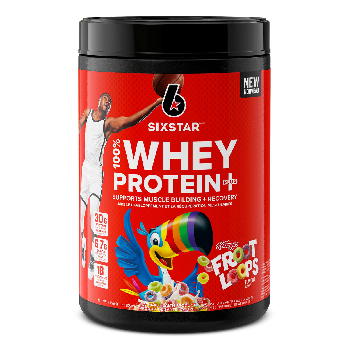 Six Star Whey Protein Powder Plus, Kellogg's Froot Loops, 18 Servings