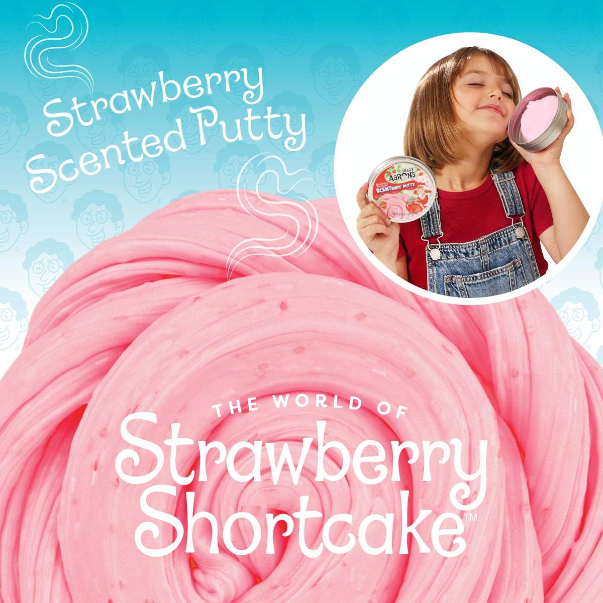 Crazy Aaron's Strawberry Shortcake SCENTsory Putty