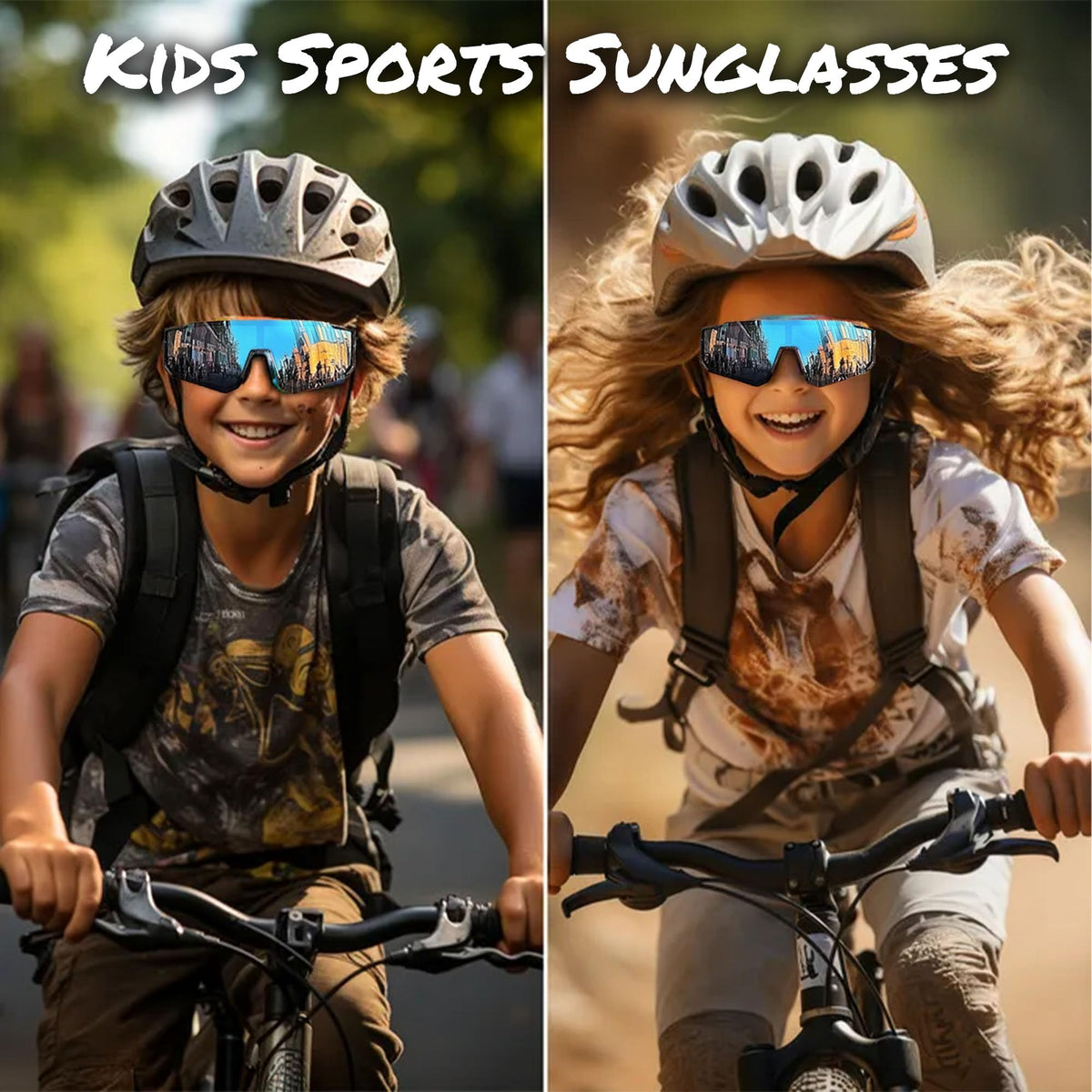 Kids' UV400 Sports Sunglasses (3 Pack)