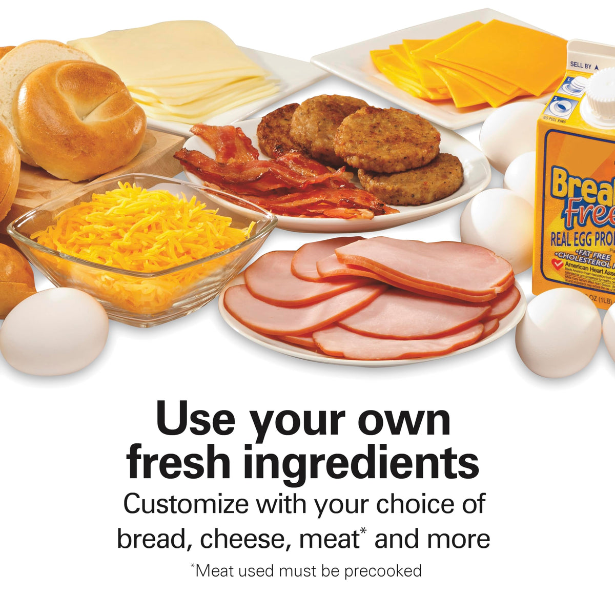 Hamilton Beach Dual Breakfast Sandwich Maker, Silver (25490MNC)