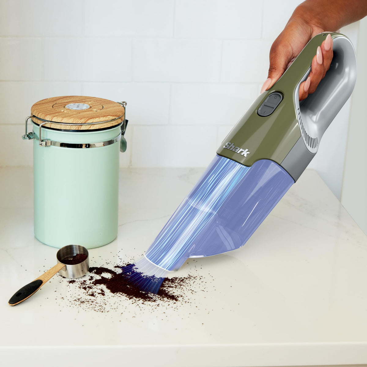 Shark Cyclone Handheld Vacuum, CH700C, Green/Grey