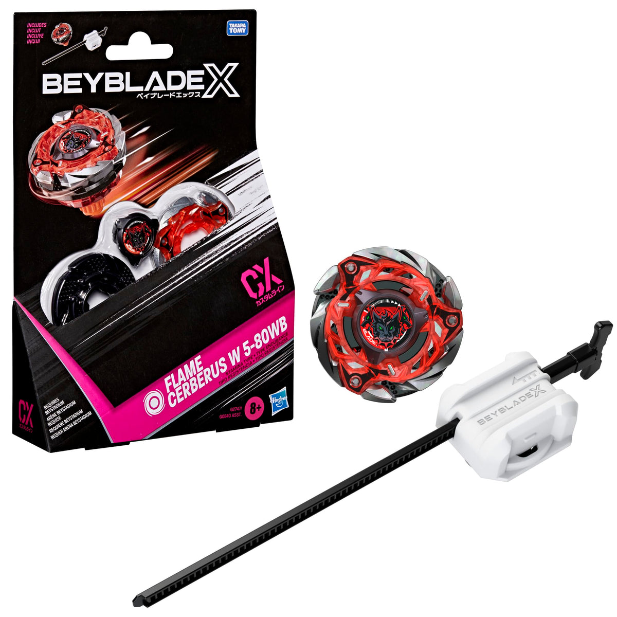 Beyblade X Flame Cerberus W 5-80WB CX Starter Pack, Ages 8+