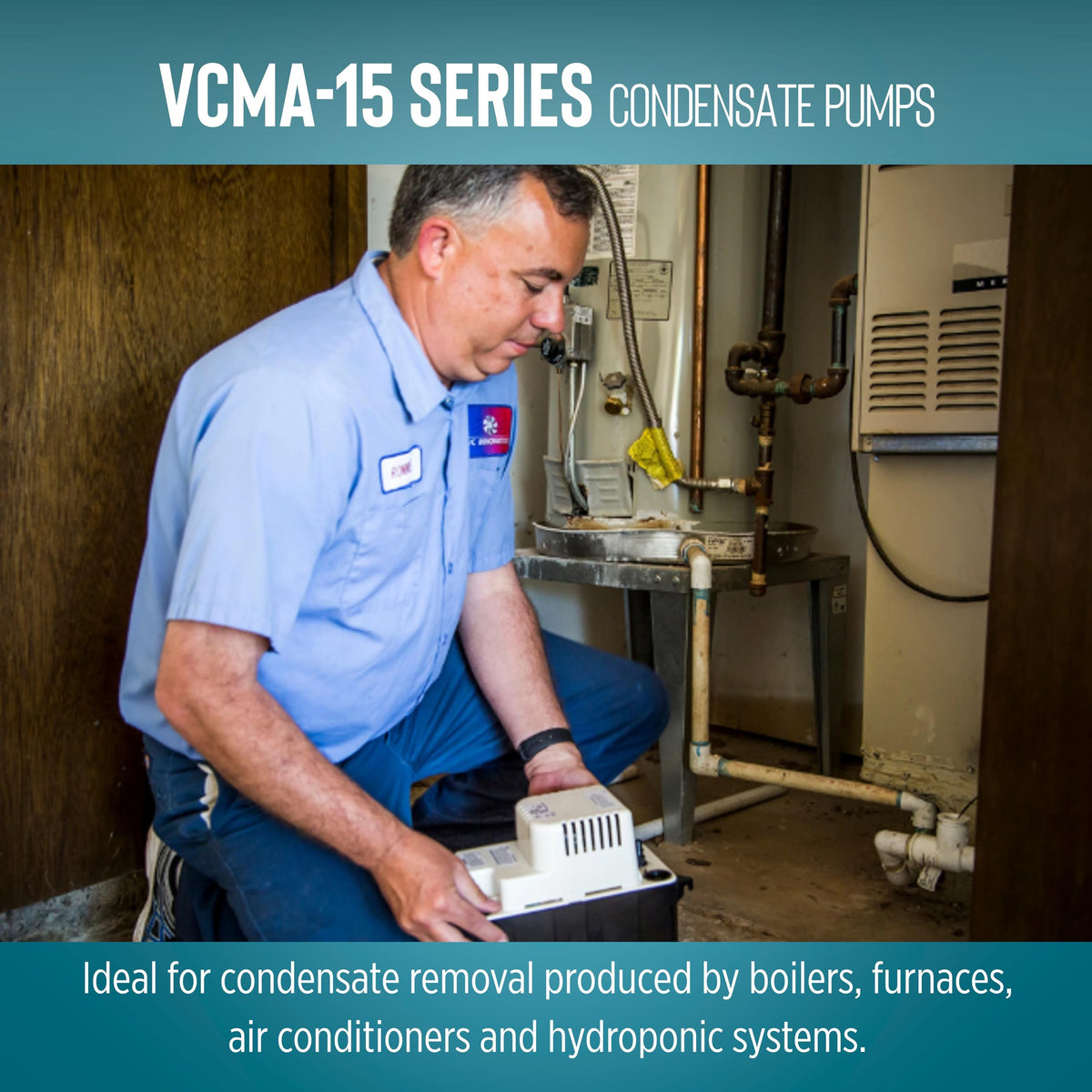 Little Giant VCMA-15ULST Condensate Removal Pump, 65 GPH, 554415