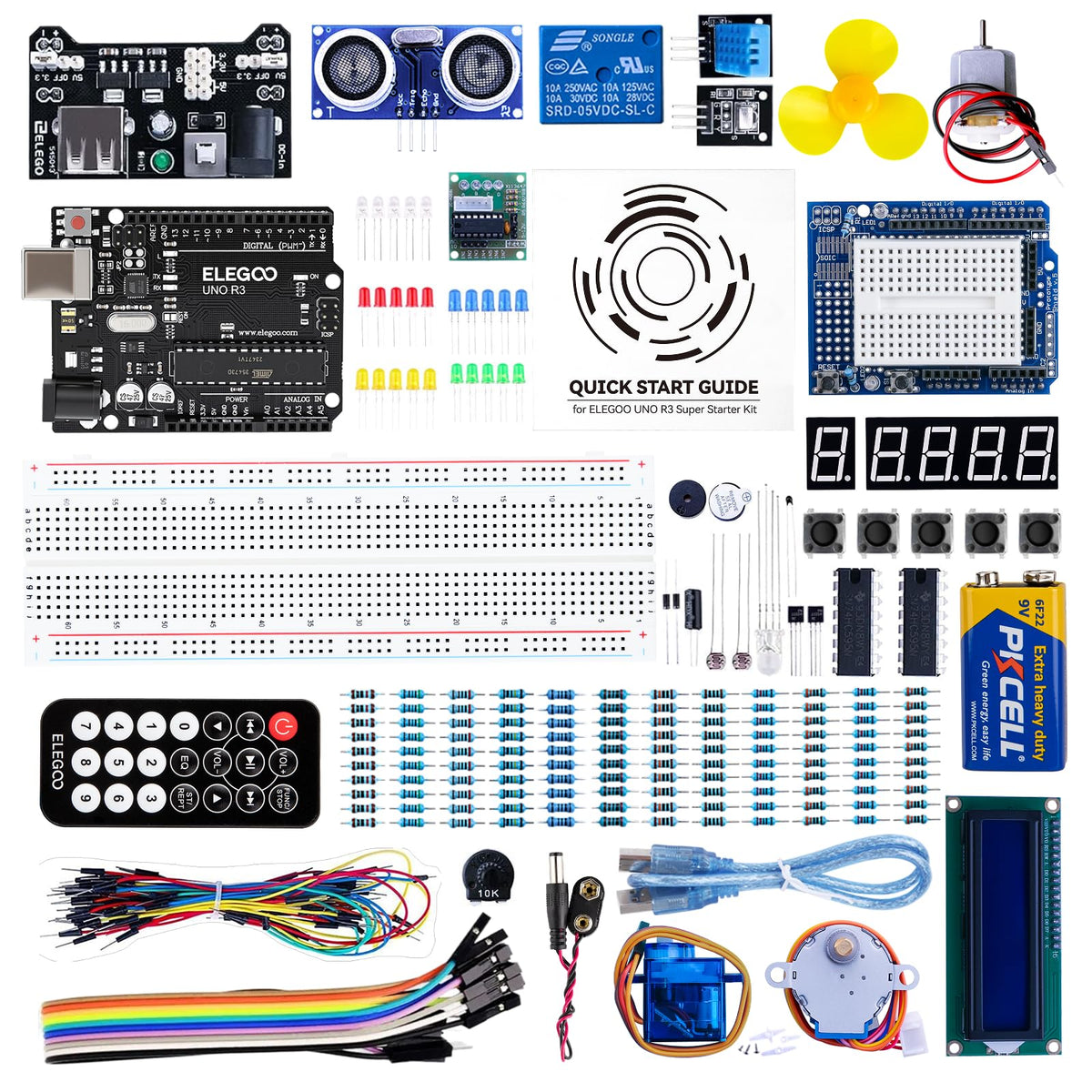 ELEGOO UNO R3 Super Starter Kit for Arduino, 60+ Components