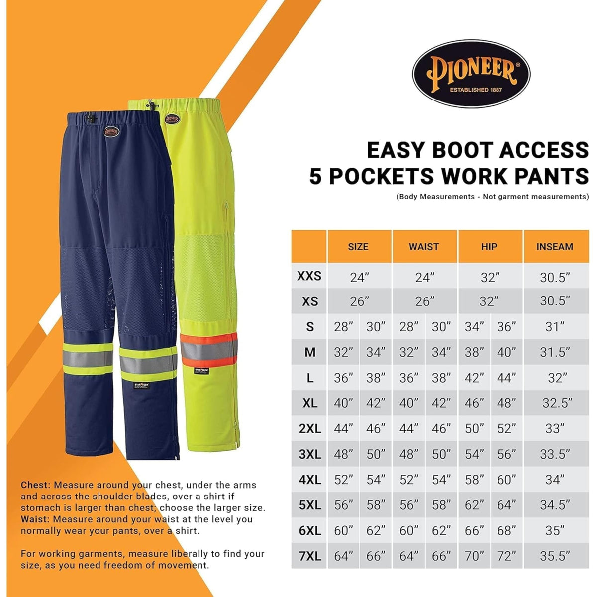Pioneer Hi Vis Pants, Breathable Mesh, Blue